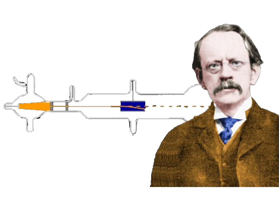 J. J. Thomson and his apparatus