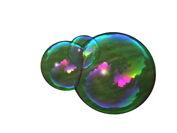 soap bubbles