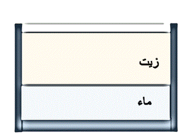 حوض فيه ماء وزيت